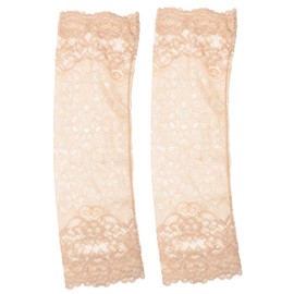 Yardenfun 1 Pair Lace Scar Cover Arm Warmers with Floral Pattern Elbow Sleeves Hand Sleeves for Women Upper Arm Sleeves Forearm Sleeves Forearm Cover Arm Sleeves For
