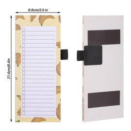 Yafe 3 Pack Magnetic Shopping List Pad for Fridge, 150 Tear Off Sheets 21.4 x 8.8cm Magnet Notepad Grocery List Fruit Theme Magnetic Notepads for To Do Lists, Shopping, Locker, Filing Cabinet