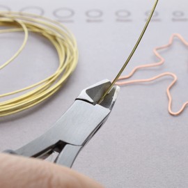 The Beadsmith Tungsten Carbide Flush Cutter, 6 inches (152mm), Polished Steel Head with Elongated Handle & Double-leaf Spring