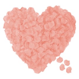 ocharzy 1000pcs Separated Champagne Like Pink, Rose Petals for Romantic Night,Wedding,Proposal Anniversary Flower Decorations