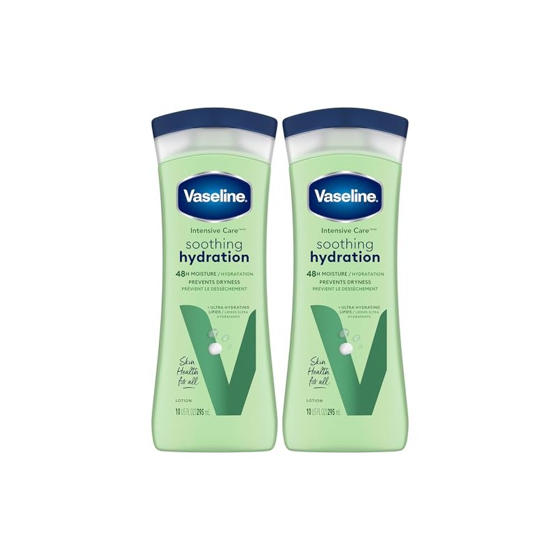 Vaseline Loción corporal calmante de aloe intensivo, 400 ml