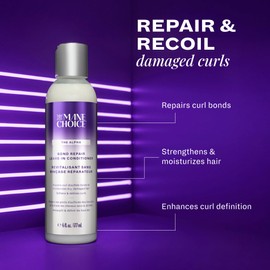 The Alpha Recoil & Curl Bond Repair Leave In Conditioner, 6 oz, Leave-In Cream for Coily, Curly, Wavy Hair, Repairs, Strengthens & Moisturizes with Vitamins & Amino Acids