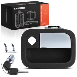 A-Premium Exterior Door Handle with Key Cylinder Compatible with Kenworth C500, T2000, T270, T300, T370, T400, T600A, T660, T680, T700, T800, T880 & Peterbilt, Front Right Passenger Side