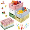Folding Box Plastic Folding Basket Foldable Pack of 5 Sturdy