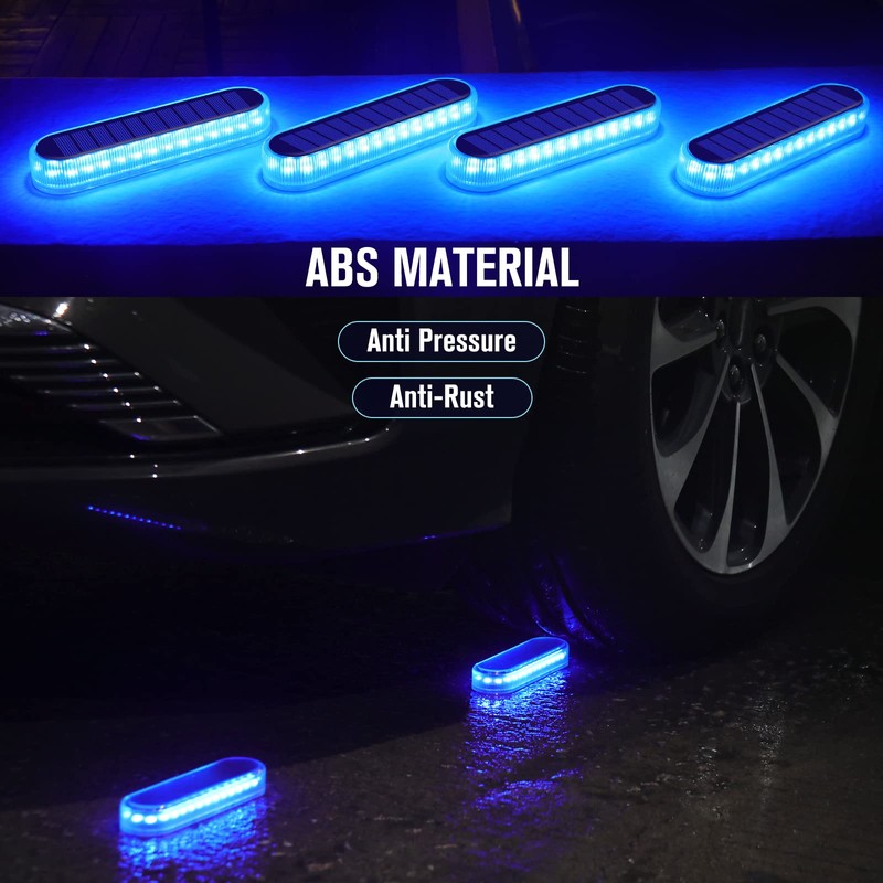 Honalia Blue Solar Dock Deck Driveway Lights Solar Powered 6