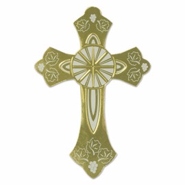 Beistle NEW! Gold Foil Cross Silhouette!