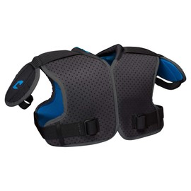 Champro Unisex-Adult 7-Series Football Shoulder Pad , Black, Blue, Small