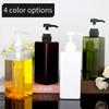 Pump Bottle Dispenser 22oz/650ml Jansburg 2Pack Refillable Square Plastic Lotion