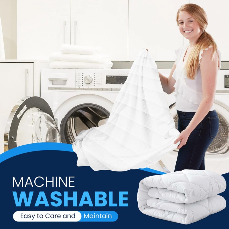 Sunshine Comforts Waterproof Mattress Protector Single, Premium Quilted Soft Single