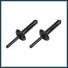 TUCKBOLD 30pcs Black Plastic Rivet Bumper Fastener Clip for Car