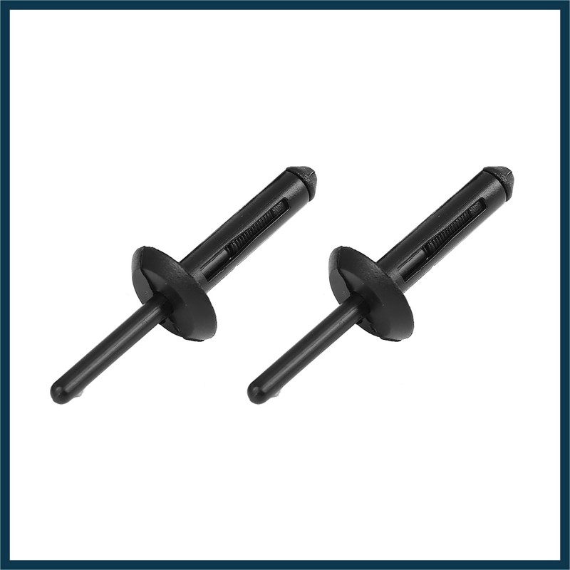 TUCKBOLD 30pcs Black Plastic Rivet Bumper Fastener Clip for Car