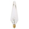 Satco S3744 120V Candelabra Base 25-Watt HX10.5 Light Bulb, Clear,