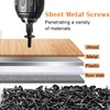 weideer 100pcs #8 Self Tapping Screws for matal,410 Stainless Steel