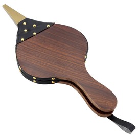 Fireplace Bellows 15.8" x 7" Wood Barbecue Air Blower Bonfire Campfire Brown