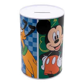 Stor Salvadanaio Metallico Topolino - Salvadanaio Bambini Ufficiale in Acciaio - Resistente Scatola Risparmio Regalo Collezione