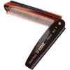 G.B.KENT Kent 190mm Handmade Folding Pocket Hair Comb Wardrobe British