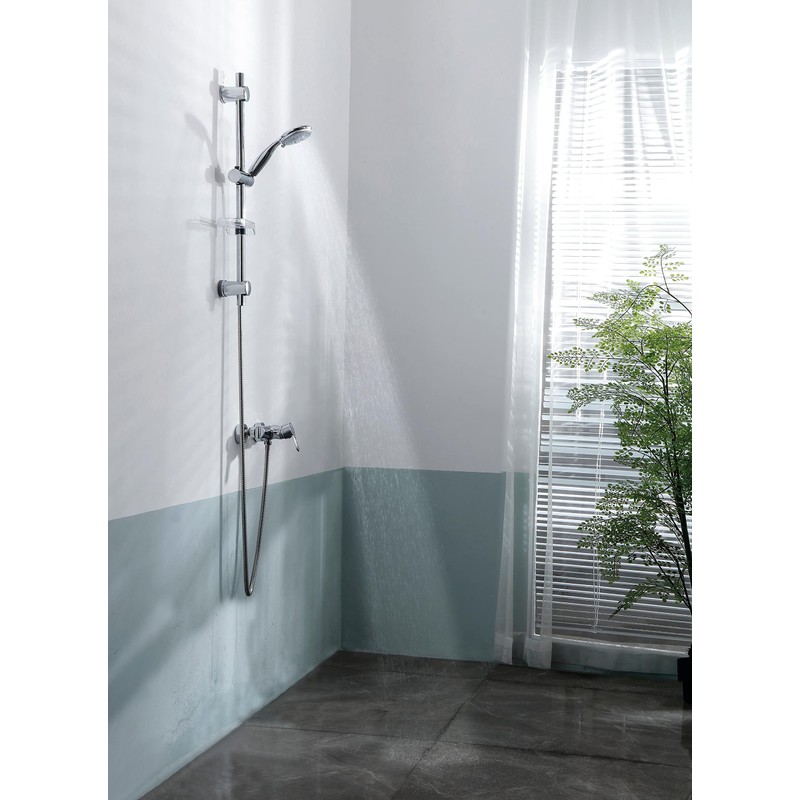 Wirquin 60720772 Ziggy Handbrause, 5 Strahlarten, mit Stop-Jet, verchromt