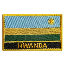 Parches tácticos de cada país de GAMESPFF, Rwanda, Sew Iron on, 1