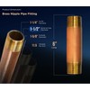 Everflow Supplies NPBR1560 6" Long Brass Nipple Pipe Fitting with
