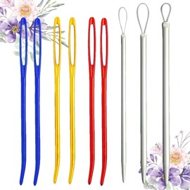 EXCEART Agujas De Tapiz De Punta Doblada Agujas De Ojo Grande Para Tejer Y Coser a Mano Juego De 9 Piezas Para Enhebrar Tarjetas Manualidades Y Uso Di