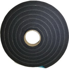 Generic Peak Weather Stripping Tape 3/4 inch Thick Foam x 1.5 inch Wide x 15 ft. Long Black Black PVC Foam Tape