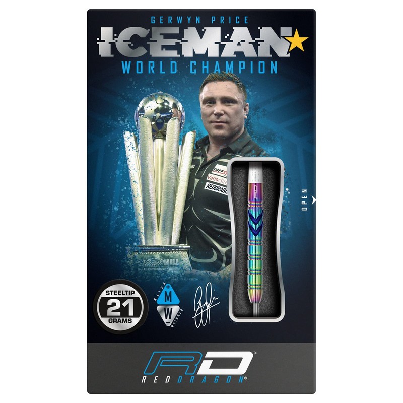 RED DRAGON Gerwyn Iceman Price Ionic 21 Gram Premium Tungsten
