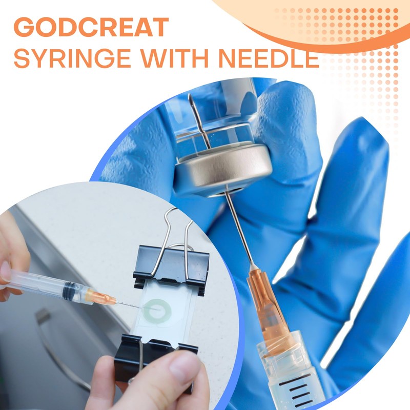25Pcs 3ml Syringes with 25 Gauge 1 Inch Needle, Luer
