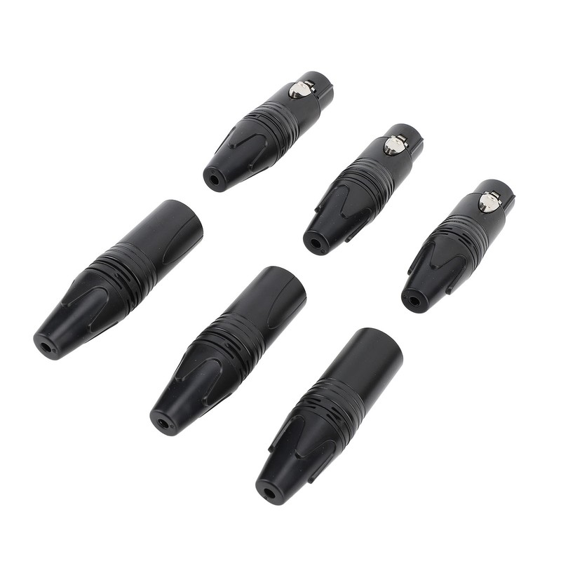 10pcs XLR Connector Professional 5 Male 5 Female High Conductivity