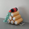 Metaltex Bianco Pewter Bottle Rack, 8 x 33 x 2