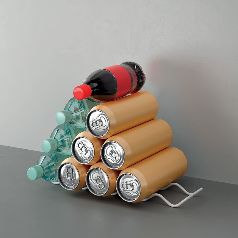 Metaltex Bianco Pewter Bottle Rack, 8 x 33 x 2