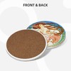 Alphonse Mucha Art Absorbent Coasters with Holder Set of 6,