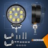 Nilight Juego de 2 Luces Antiniebla Redondas 27 W Impermeables
