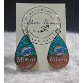 Unbranded Miami Dolphins Earrings