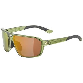 ALPINA Swift Stylish Sunglasses for Adults, Green-Transparent Gloss