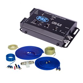 Stinger SS600XS 8 Gauge Pure Copper Wiring Kit with LPA-2.2 LOCPRO Advanced 2 Channel in-2 Channel Out, Line Output Converter w/Remote Turn-On Circuit, Bass Boost, and Low Pass Crossover