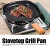 Frying Pan Outdoor Household Folding Beech Handle Energy Saving Non
