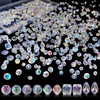 Beads for Threading, 600 Pieces, 5 Styles Crystal Beads, Shiny