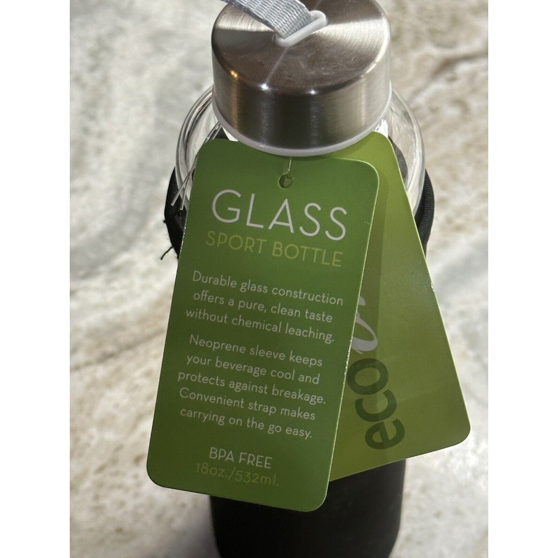 eco+ Eco One Glass Sport Water Bottle18floz/B