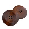 10 Round Brown Wooden Buttons Big Wooden Button 30mm with