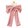 Velvet Pink Hair Bow