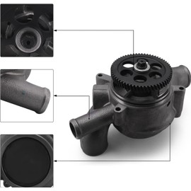 AULINK (C&U Bearing) 23522707 23505895 23517027 23539929 Water Pump (Can Use On Old Type R23526039, R23539602) For Detroit Diesel 50 60 Series 12.7 L,For 2000-2008 Freightliner Columbia