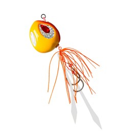 Tolure Tolure Sea Fishing Laser Seal Eyes Luminous Hook Tie Lap Tie Snapper Fishing Sea Mule 1pcs/pack (Red and Orange)