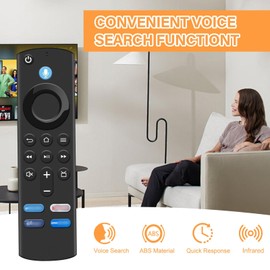 Replacement Voice Remote Control (3rd Gen) with Voice Function Fit for AMZ Smart Tvs and fit for Smart TVs Cube (1st Gen, 2nd Gen and Later) and Fit for AMZ Smart Tvs (2nd Gen, 3rd Gen, 4k,Lite)