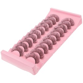 TOVINANNA Natural Look False Eyelashes Fluffy Pack 10 Pairs Full False Lashes for Women's Glamour
