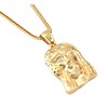 Hip Hop Bling Fashion Gold Tone Jesus Face Pendant free
