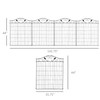 Outsunny Garden Fence Animal Barrier for Dogs, 4 Pack, 44