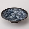 Mino W20238 Seigai Wave - Edo Komon - Flat Pot