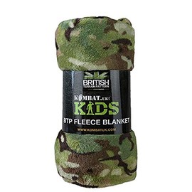 Kombat Kids Army Combat BTP Camo Blanket Soft Fleece Rug Boys Toy Soldier Bedroom,150 x 100cm