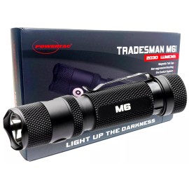 Powertac TRADESMAN M6-GEN EDC Tactical LED Flashlight - 2,030 Lumen Magnetic Cap