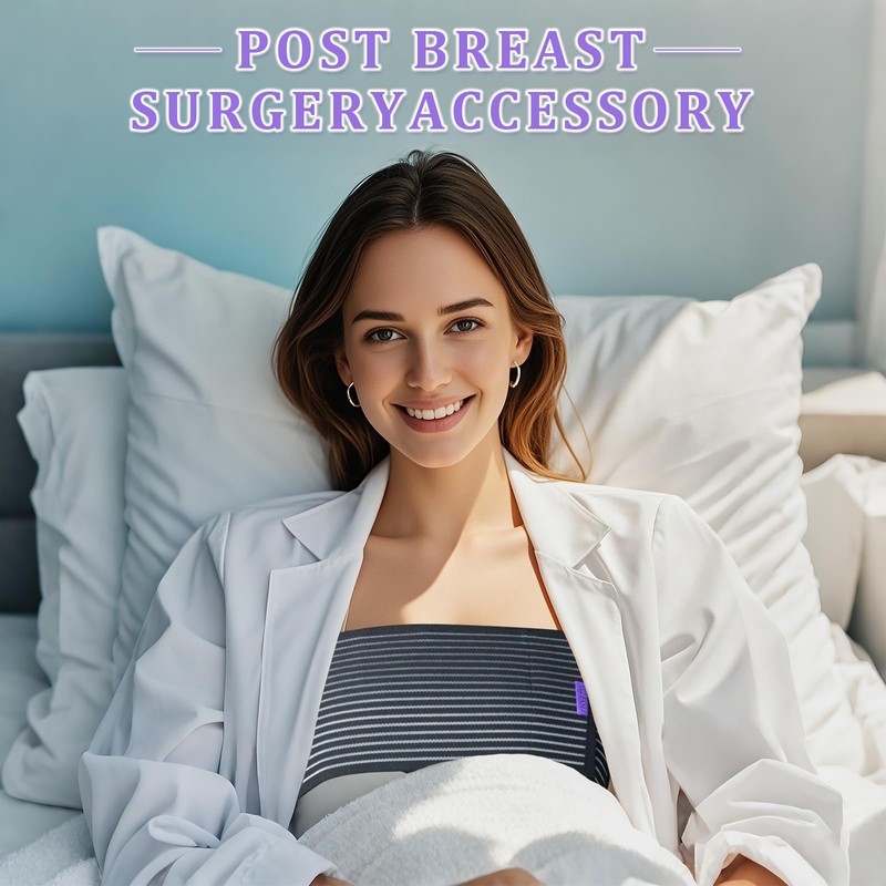Post Surgery Breast Implant Stabilizer and Compression Band, Breast Augmentation